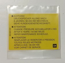 NEU Aufkleber Etikett